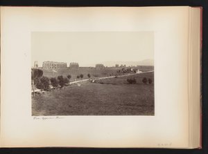 Utsikt over Via Appia nær Roma, Italia Via Appia. Rom (tittel på objekt) av Anonymous