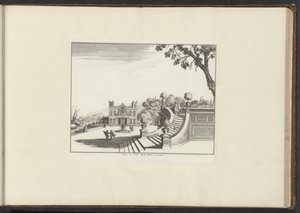 Utsikt over et palass i Livorno Palais du Grand Duc de Florence i Livorne (tittel på objekt) Palasser og monumenter i Venezia, Livorno, Napoli og Roma (serietittel) av Anonymous