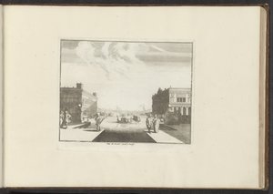Utsikt over Canal Grande i Venezia Veue du Grand Canal a Venise (tittel på objekt) Palasser og monumenter i Venezia, Livorno, Napoli og Roma (serietittel) av Anonymous