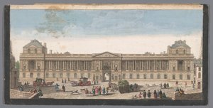Utsikt over Palais du Louvre i Paris av Anonymous