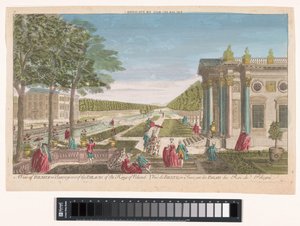 Utsikt over Schloss Pillnitz En utsikt over Bilnitz i Sachsen, et av palassene til kongen av Polen (tittel på objekt) av Anonymous