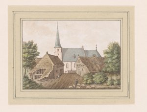 Utsikt over landsbyen Etten i Nord-Brabant av Anonymous