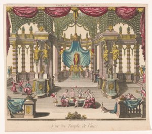 Utsikt over det indre av Venus-tempelet Vue du Temple de Venus (tittel på objekt) av Anonymous