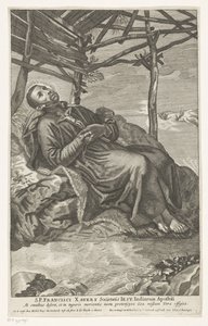Saint Francis Xavier på dødsleiet av Anonymous