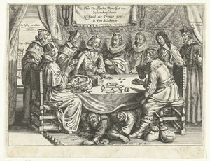 Spillet for Schenckenschans, 1635-1636 The Vorstelijcke Ravelspel om Schenckenschants / Le Ravel des Princes pour le Fort de Schentks (tittel på objekt) av Anonymous
