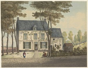 Wellington hovedkvarter Syv plater med Waterloo og dens omgivelser (serietittel) av Anonymous