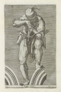 Jager met een kruisboog Antikke skulpturer i Roma (serietittel) Ikoner av de gamle statuene av byen Roma som er sett på offentlige steder (serietittel) av Anonymous
