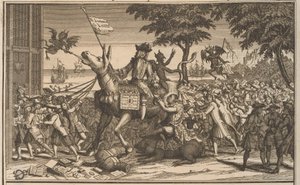 John Law om Sancho Panzas esel, 1720 Law, som en annen Don-Quichot, håner Sanches Graauwtje (tittel på objekt) The Great Scene of Folly (serietittel) av Anonymous