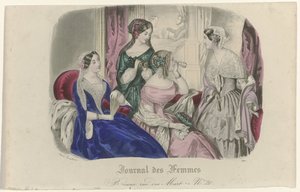 Kvinnetidsskrift, 1840-1851, Pl. 1580 av Anonymous