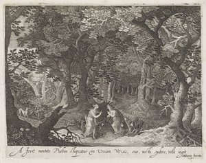 Jupiter og Callisto Scener fra Ovids Metamorphoses (serietittel) av Anonymous