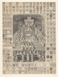 Charles I åpner sesjonen til parlamentet, 1628 av Anonymous