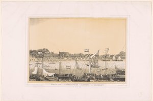 Koninklijke Nederlandsche Yachtclub i Dordrecht, 10. juni 1848 (tittel på objekt) av Anonymous