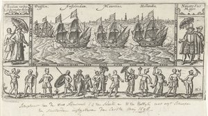 Kopi etter det originale titteltrykket for Houtmans Journael vande reyse der Hollandtsche sender ghedaen i Oostelijk, 1598 av Anonymous