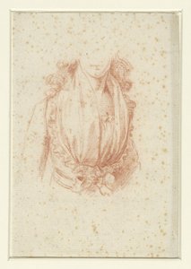Kostymestudie for et portrett av Madame Moreau av Anonymous