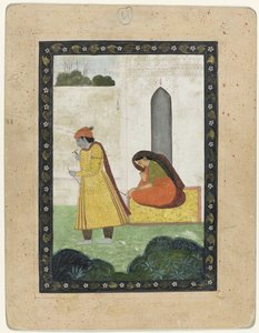 Krishna forlater Radha av Anonymous