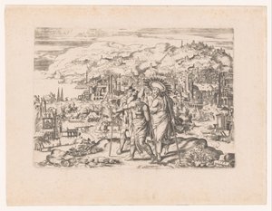 Landskap med Emmaus-reisende av Anonymous