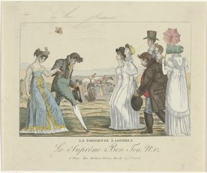 Den øverste Bon Ton. Karikaturer, 1800-1815, nr. 12: Pariseren i London av Anonymous