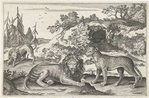 Løver og leopard Firebeinte dyr (serietittel) Animalivm Qvaddrvpedvm (serietittel) av Anonymous
