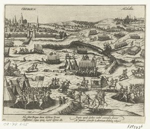 Ludvig av Nassau forlater Bergen, 1572 av Anonymous