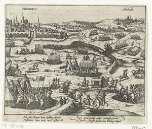 Louis av Nassau forlater Mons, 1572 av Anonymous