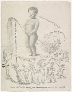 Manneken Pis tilbyr fyrverkeri, 1820 Grand feu d