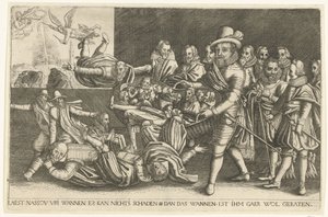 Maurits skiller hveten fra klinten, 1618 av Anonymous