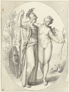 Minerva en Venus av Anonymous