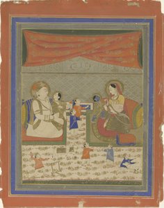 Nanda og Yasoda møtte Krishna og Balarama av Anonymous