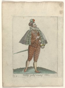 En adelsmann kledd i Gallia Holdningene til forskjellige nasjoner (...) (serietittel) av Anonymous