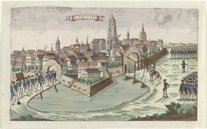 Patrioter forlater Utrecht, 1787 Utrecht (tittel på objekt) av Anonymous