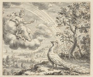 Peacock klager til Juno Design for illustrasjoner for en utgave av Jean de la Fontaines Fables (serietittel) av Anonymous