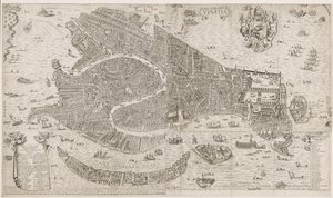 Kart over Venezia Venezia (tittel på objekt) av Anonymous