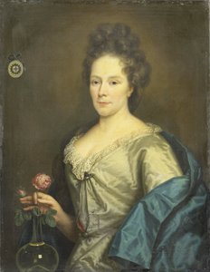 Portrett av Anna Maria van Hogendorp (1655-1727). Andre kone til François Leydecker av Anonymous