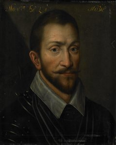 Portrett av François de la Noue, Lord of Teligny, med tilnavnet Bras de Fer og Bayard Huguenot av Anonymous