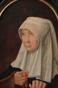 Portrett av Jacomina Claesdr van Ruyven (død 1509), kone til Arent Franckensz van der Meer av Anonymous
