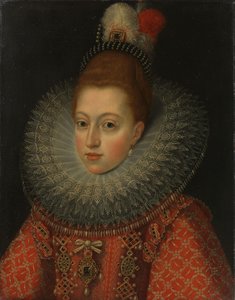 Portrett av Margaret av Østerrike (1584-1611), dronning av Spania av Anonymous