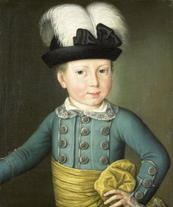 Portrett av William Frederick, prins av Orange-Nassau, senere kong William I, som barn av Anonymous