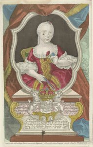 Portrett av Carolina, prinsesse av Orange-Nassau av Anonymous
