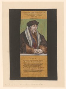 Portrett av Desiderius Erasmus Bilde av Erasmus av Rotterdam (tittel på objekt) av Anonymous