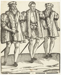 Portrett av Gaspard, Francois og Odet de Coligny av Anonymous
