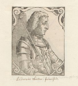 Portrett van Ludovico Sforza av Anonymous