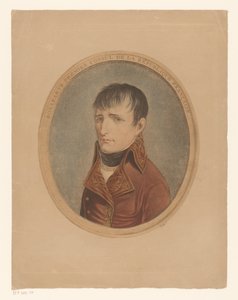 Portrett av Napoleon I Bonaparte, keiser av Fransen Bonaparte første konsul i Den franske republikk (tittel på objekt) av Anonymous