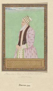 Portrett av Sharza Khan, som fungerte som vizier på Sultan Abdullahs tid og også er en vizier på Abul Hasans tid av Anonymous