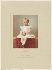 Portrett av Wilhelmina, dronning av Nederland av Anonymous