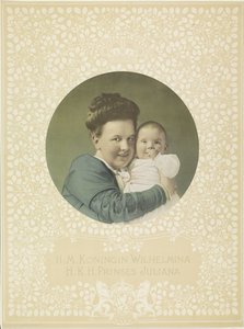Portrett av Wilhelmina, dronning av Nederland, og Juliana, dronning av Nederland av Anonymous
