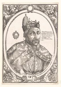 Portrett av doge Antonio Priuli Det sanne portrettet av den mest fredfulle Antonio Priuli (...) (tittel på objekt) av Anonymous