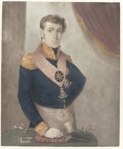 Prins Frederick av Nederland som stormester for frimurerne, 1817 av Anonymous
