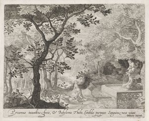 Pyramus og Thisbe Scener fra Ovids Metamorphoses (serietittel) av Anonymous