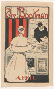 Annonse for april-utgaven av The Bookman magazine fra 1896 av Anonymous