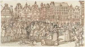 Kreditor og fattigforkjemper, 1720 The Great Scene of Folly (serietittel) av Anonymous
